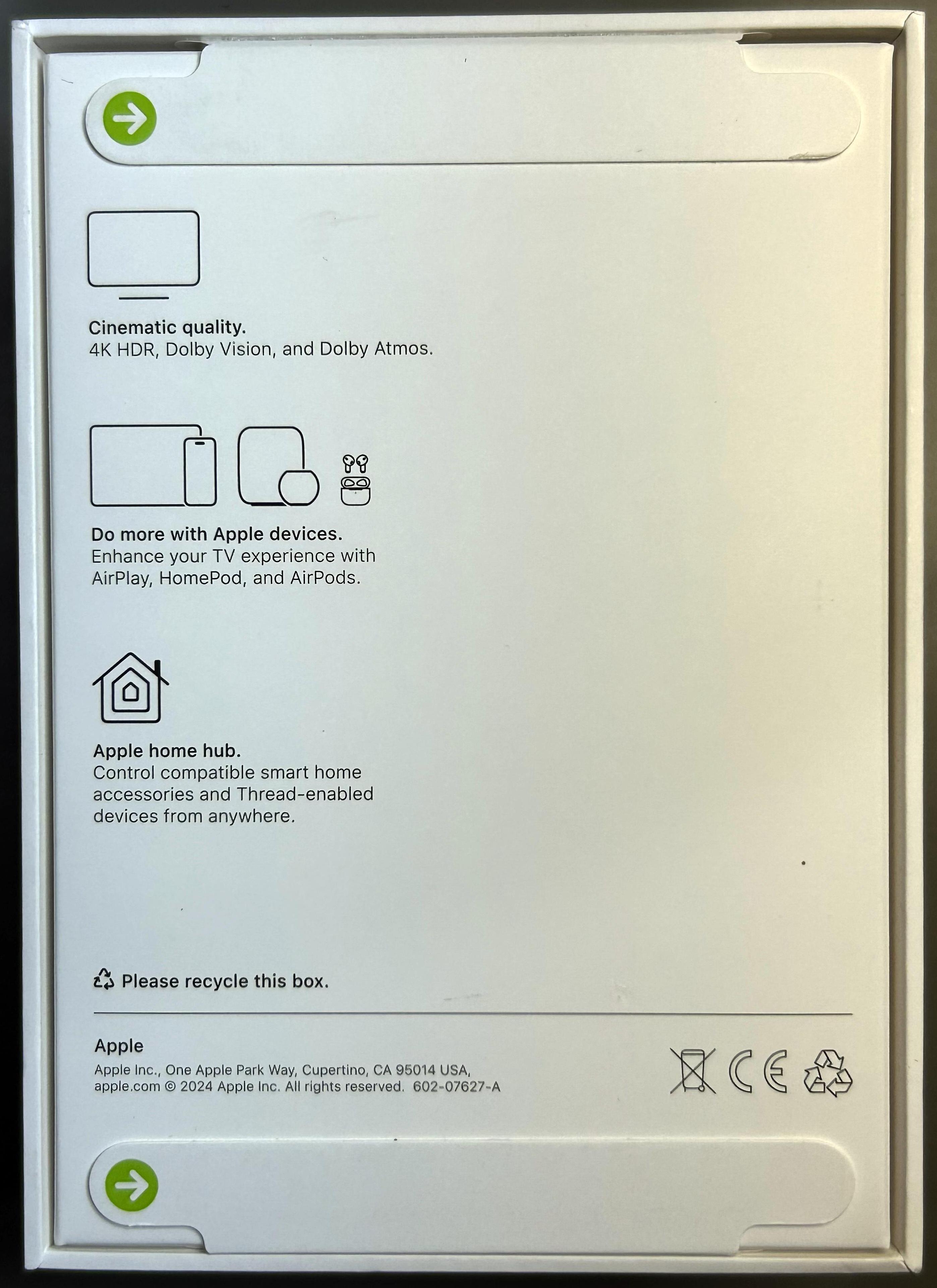 Apple TV 4K Gen3 box rear view