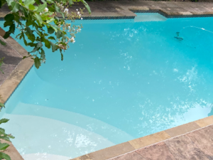 A picture of a swimming pool which is captioned comparing pool running costs